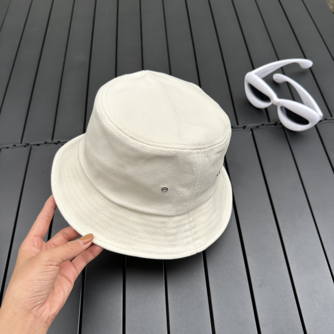 Fendi Lunar New Year Capsule White Fabric Bucket Hat - PerfectKickZ