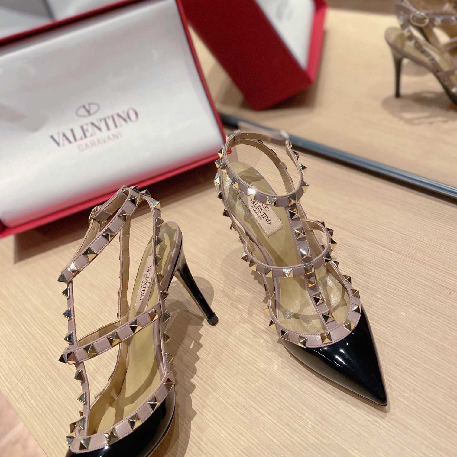 Valenti Patent Rockstud Caged Pump   100mm - PerfectKickZ