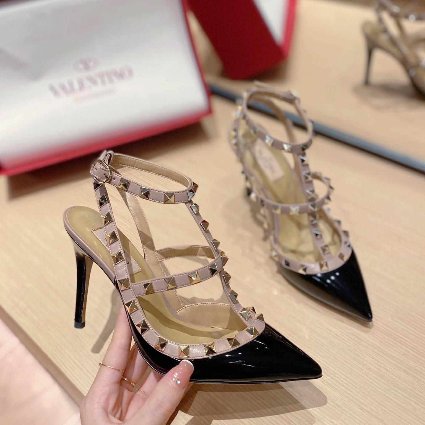 Valenti Patent Rockstud Caged Pump   100mm - PerfectKickZ