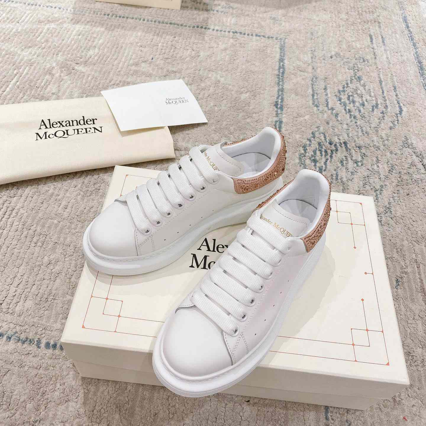 Alexander Mqueen Oversized Sneaker In White - PerfectKickZ