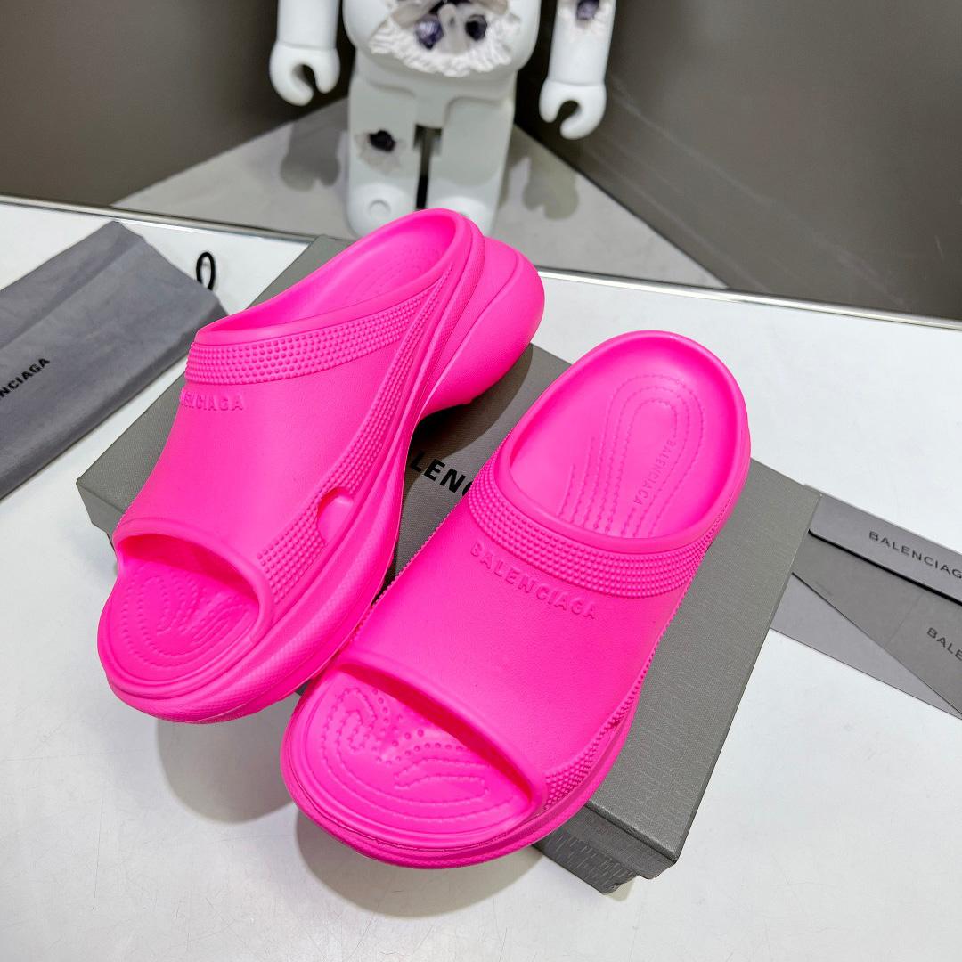 Balenciaga Women's Pool Crocs™ Slide Sandal In Pink - PerfectKickZ