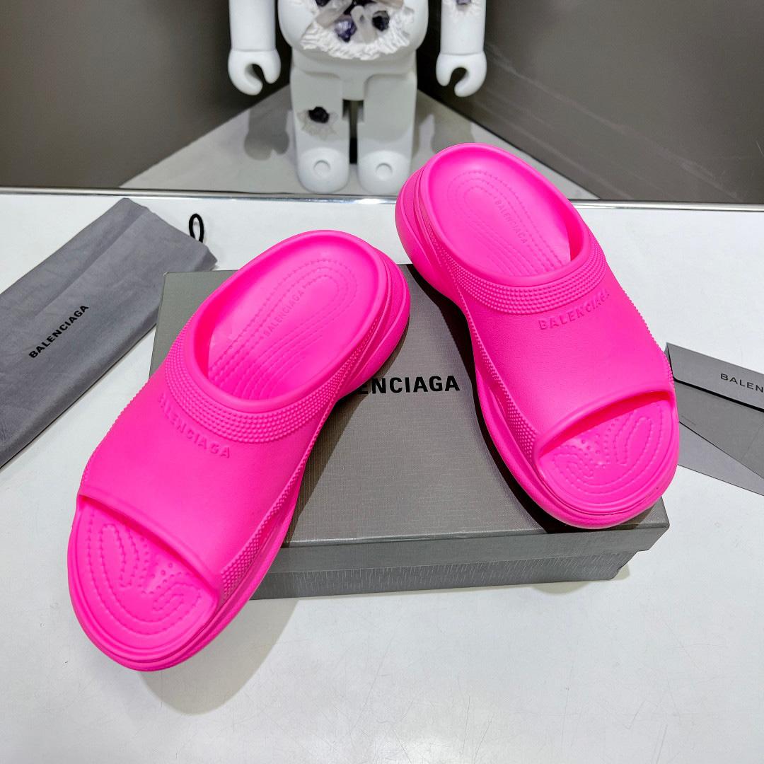Balenciaga Women's Pool Crocs™ Slide Sandal In Pink - PerfectKickZ