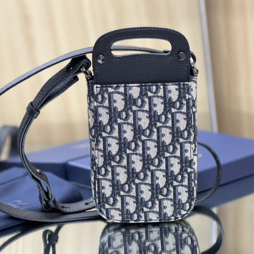 Dior Saddle Vertical Pouch With Strap  - 