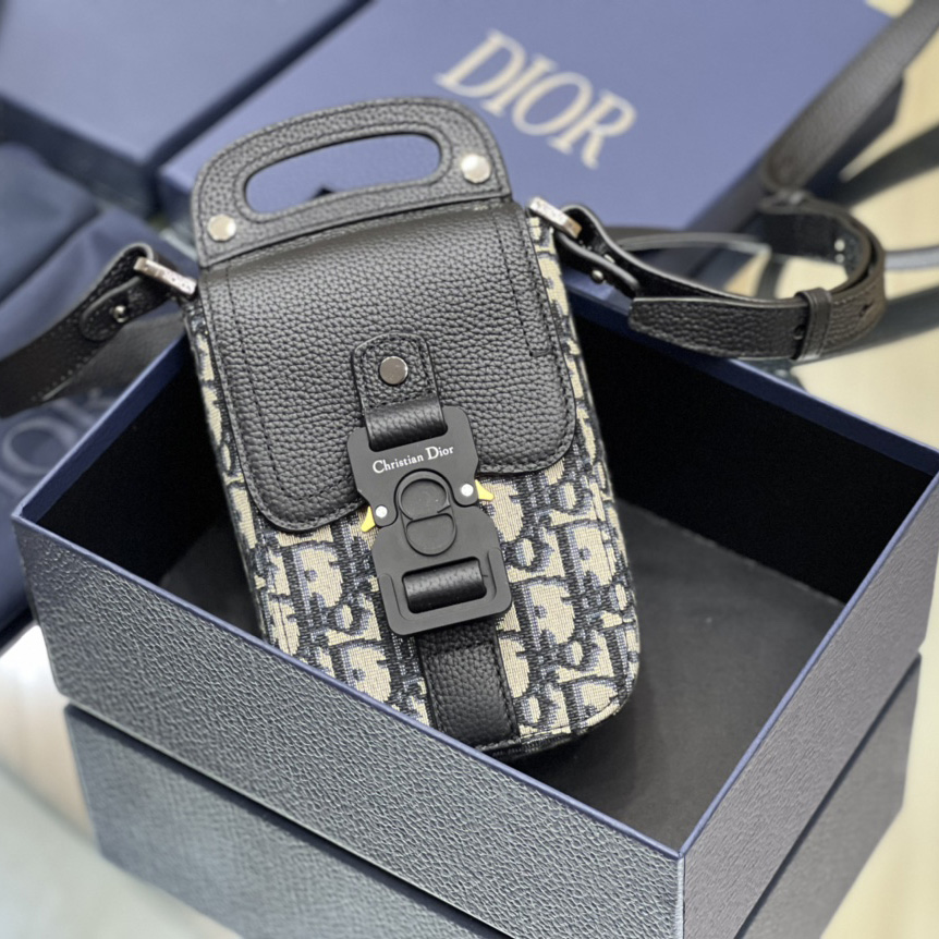 Dior Saddle Vertical Pouch With Strap  - PerfectKickZ