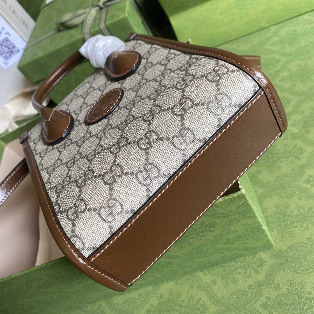 Gucci Mini Tote Bag With Interlocking G(16*20*7cm) - 