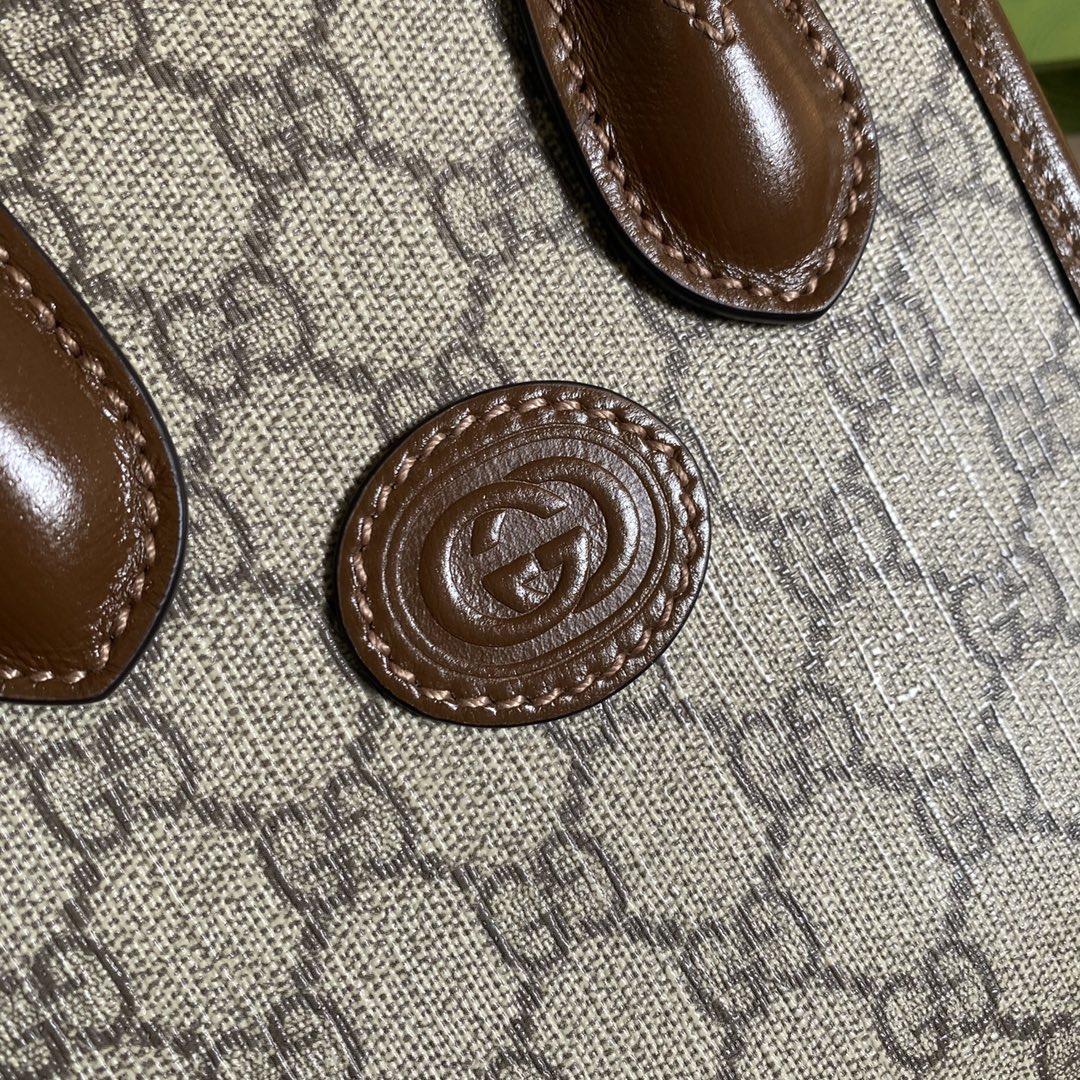 Gucci Mini Tote Bag With Interlocking G(16*20*7cm) - 