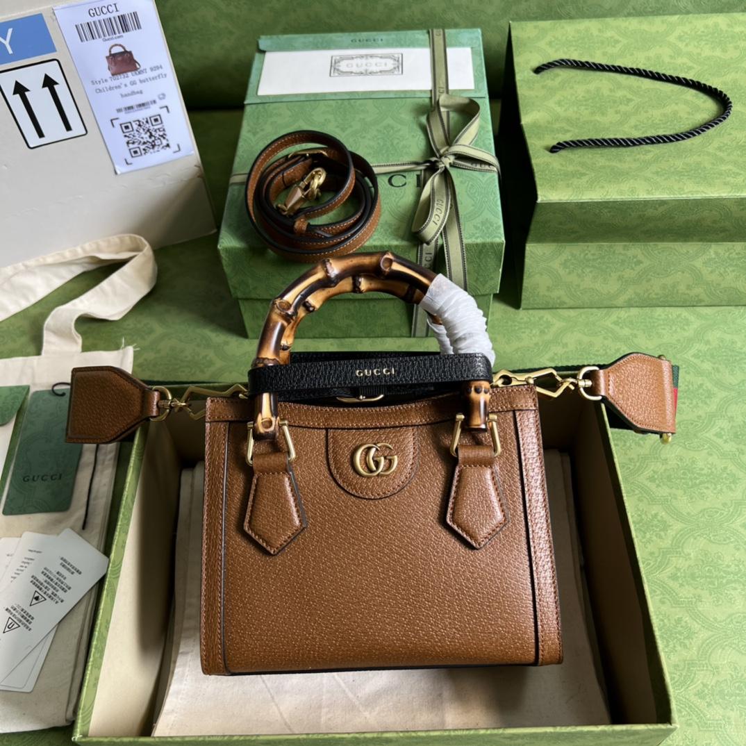 Gucci Diana Mini Tote Bag(20*16*10cm) - PerfectKickZ