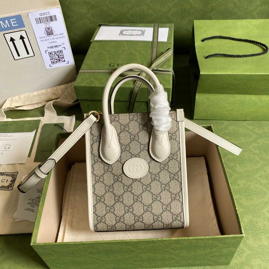 Gucci Mini Tote Bag With Interlocking G(16*20*7cm) - PerfectKickZ
