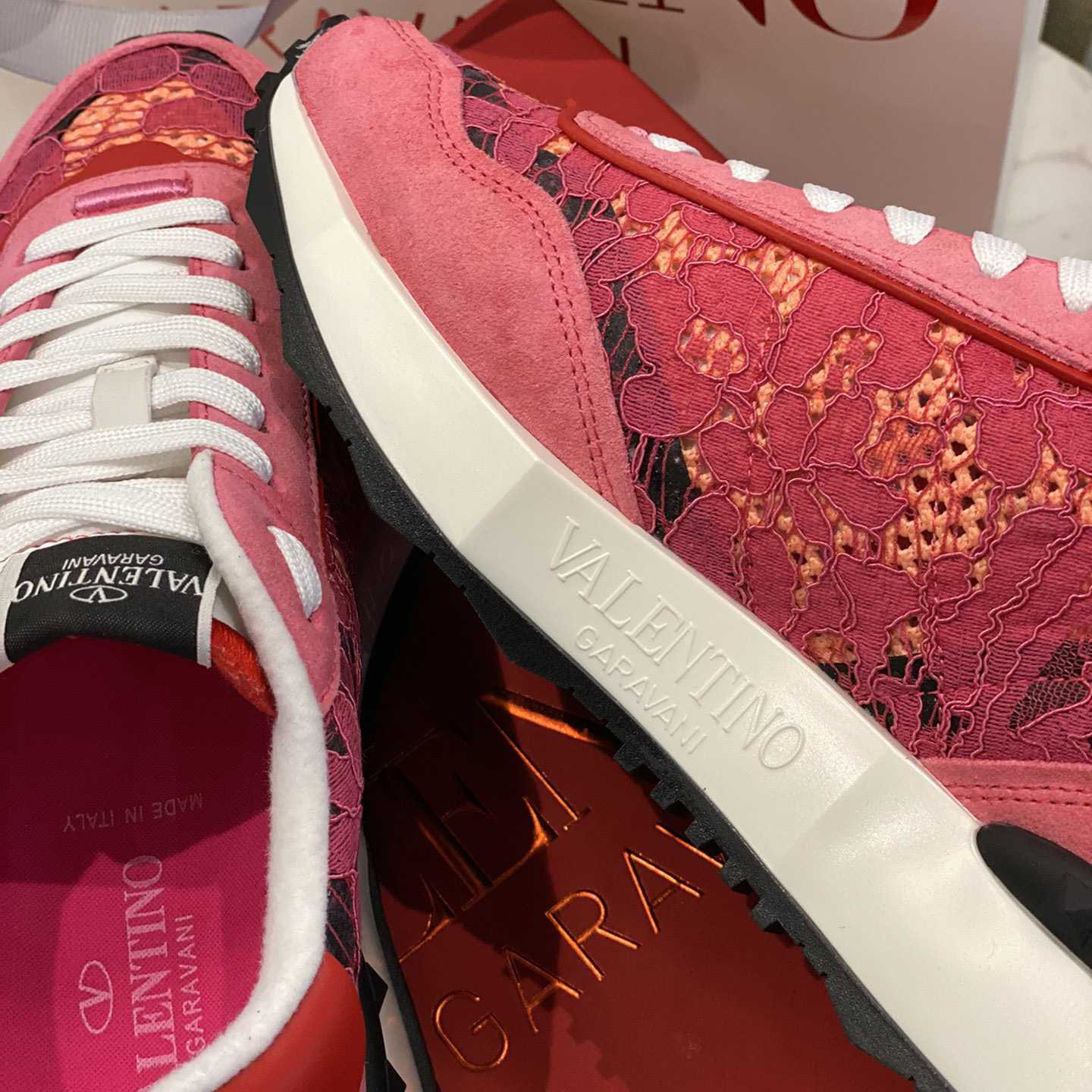 Valenti  Lace And Mesh Lacerunner Sneaker  - PerfectKickZ