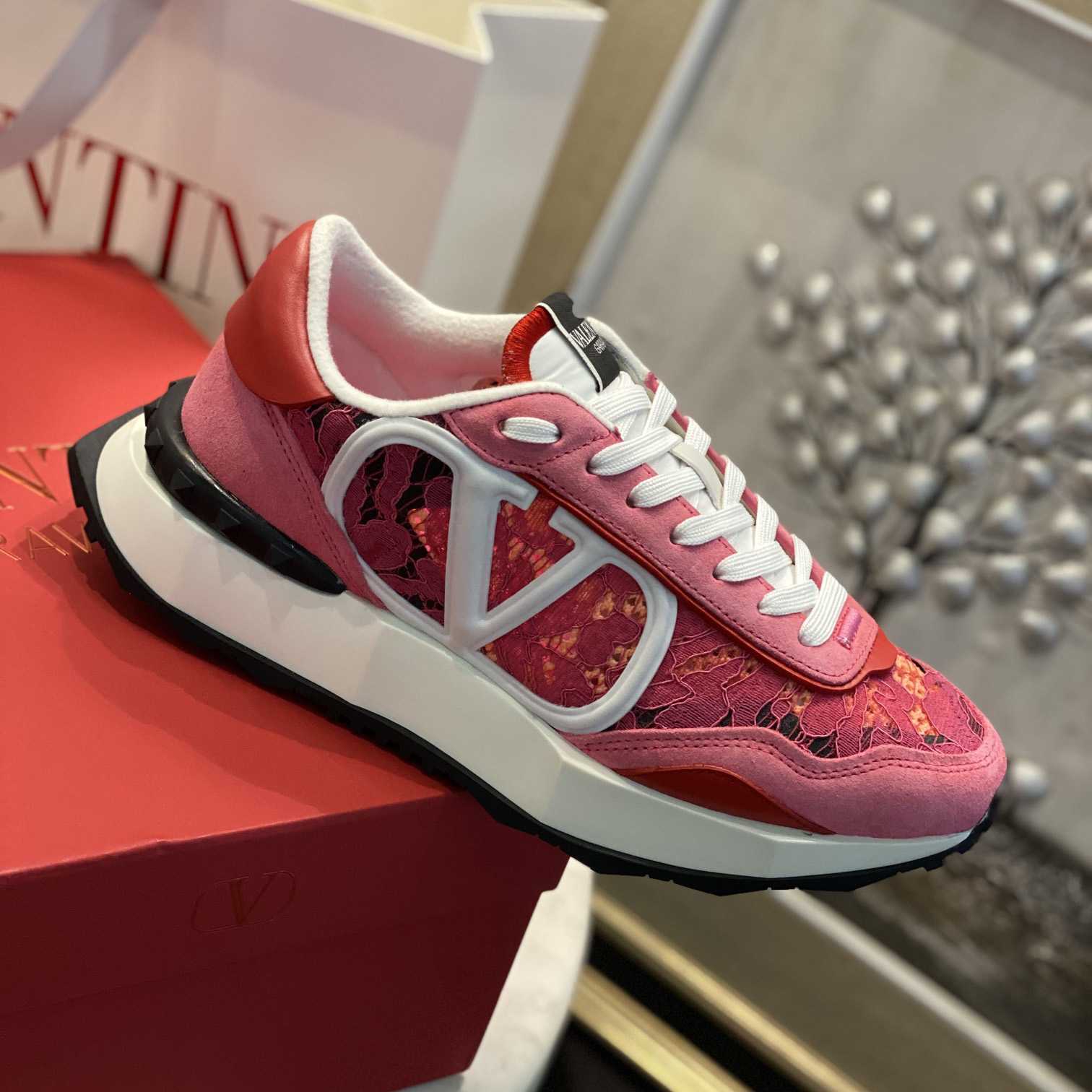 Valenti  Lace And Mesh Lacerunner Sneaker  - PerfectKickZ