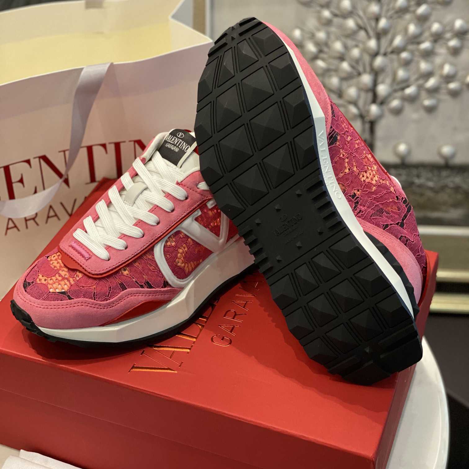 Valenti  Lace And Mesh Lacerunner Sneaker  - PerfectKickZ