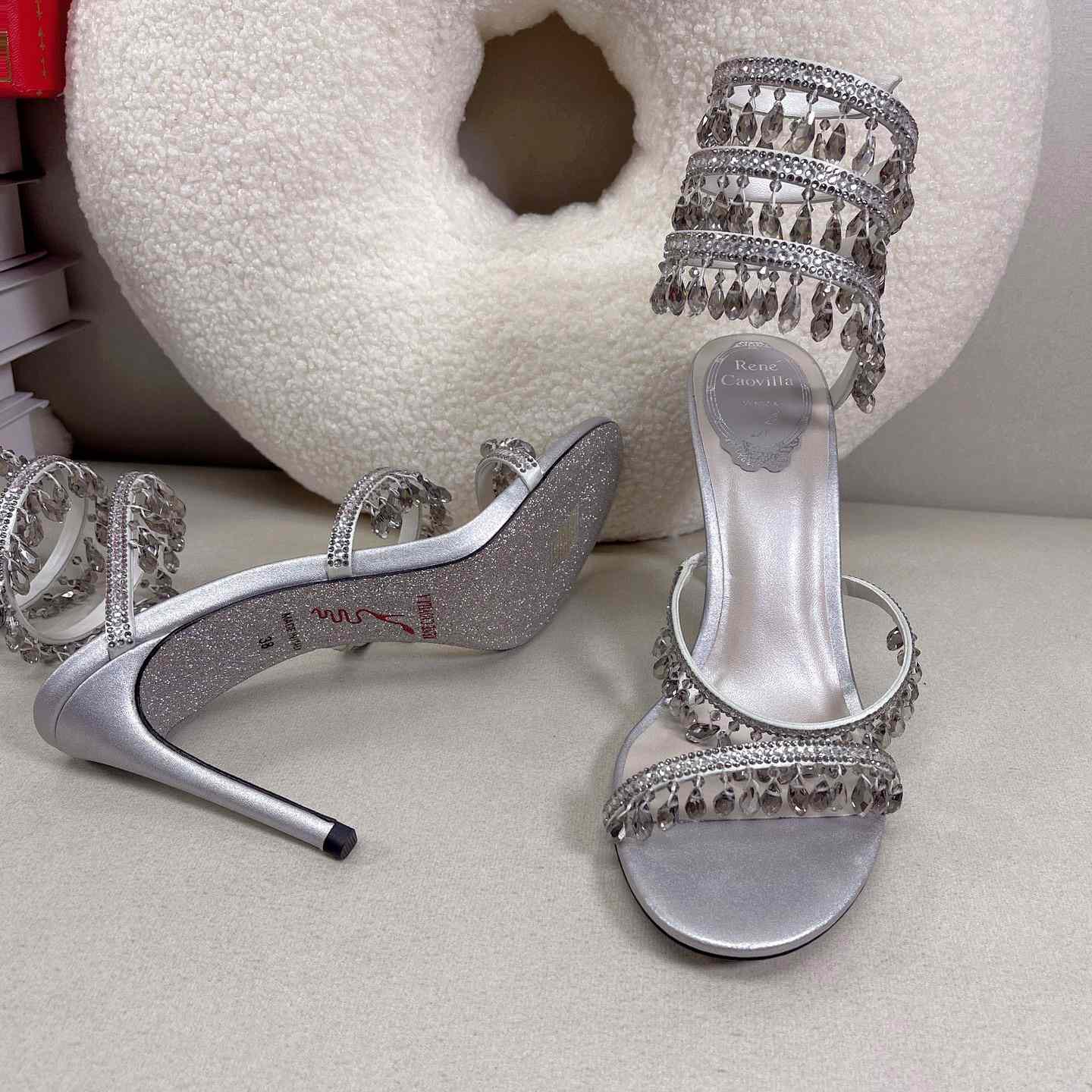 Rene Caovilla Elegant Evening Sandals Chandelier - PerfectKickZ