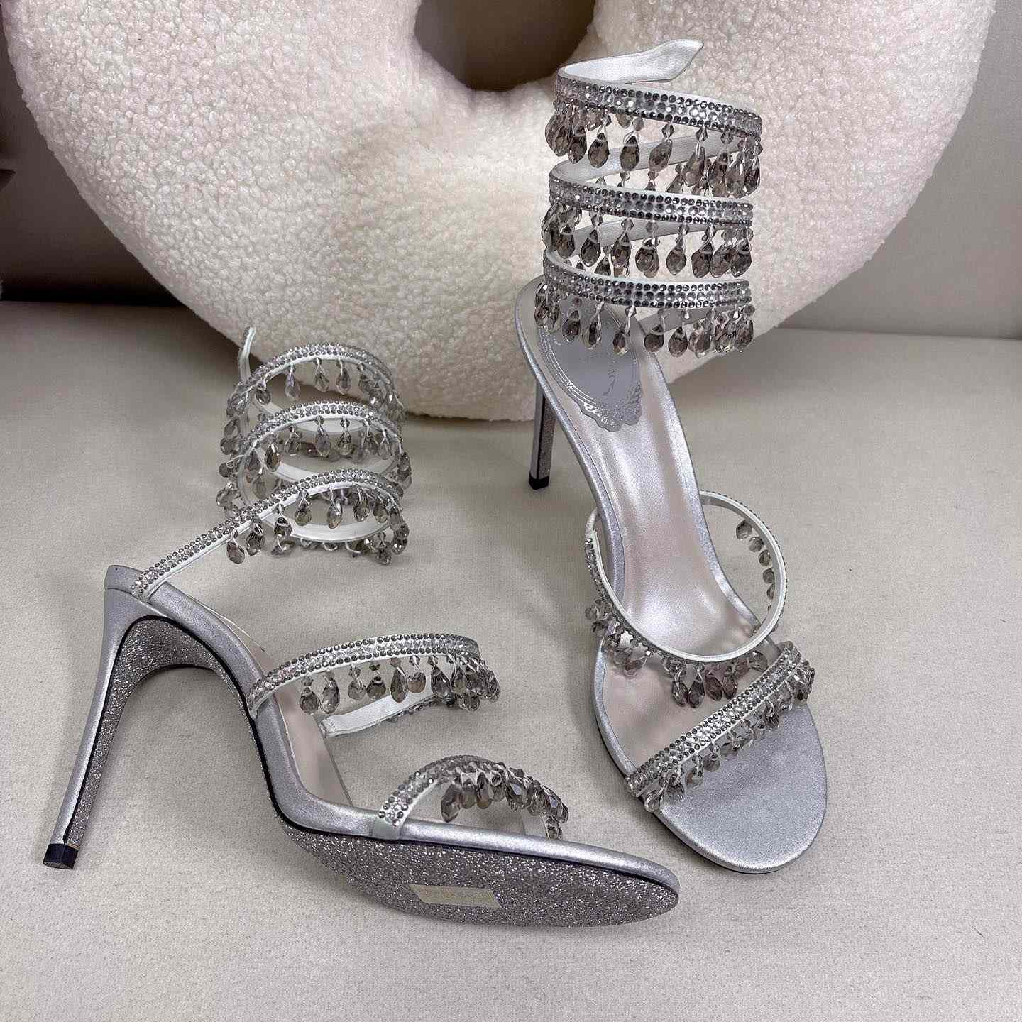 Rene Caovilla Elegant Evening Sandals Chandelier - PerfectKickZ
