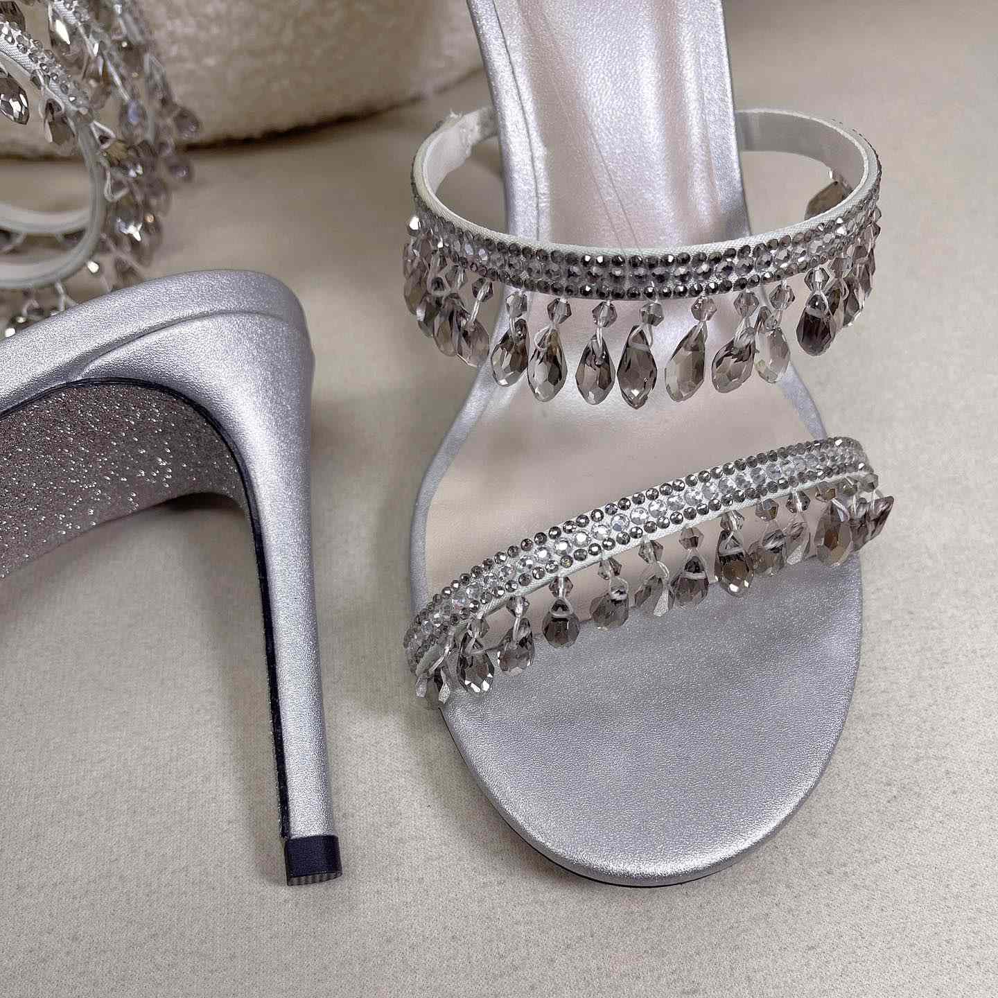 Rene Caovilla Elegant Evening Sandals Chandelier - PerfectKickZ