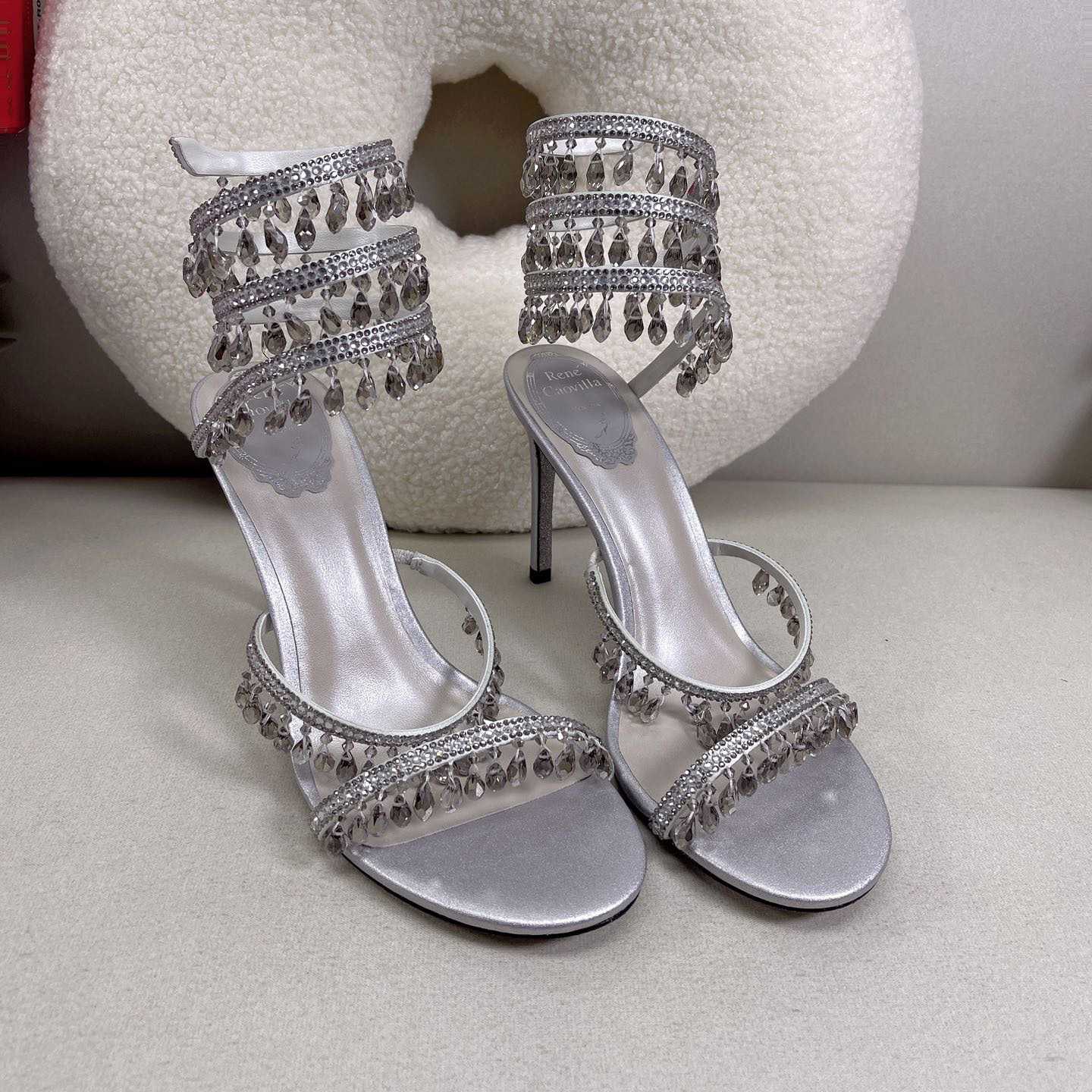Rene Caovilla Elegant Evening Sandals Chandelier - PerfectKickZ