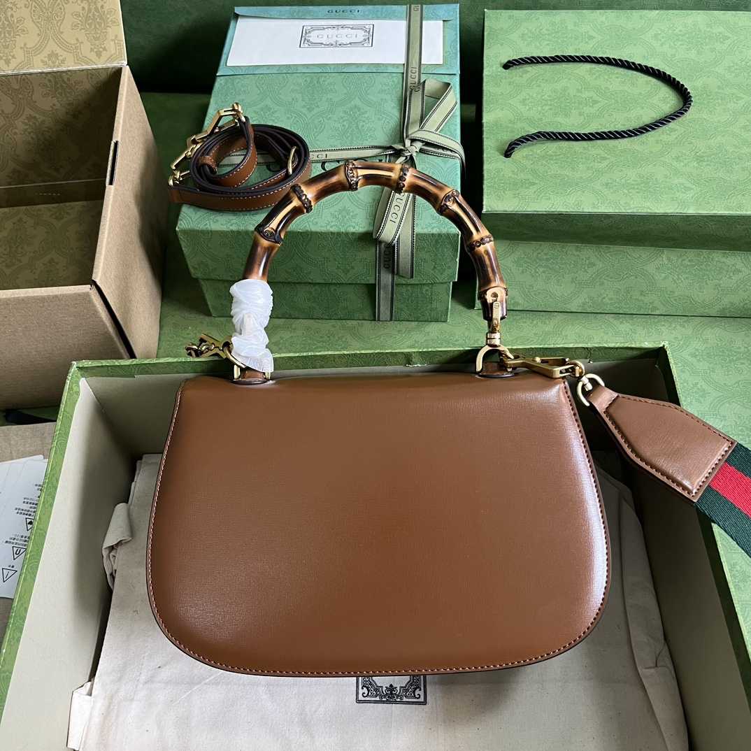 Gucci Bamboo 1947 Medium Top Handle Bag(26-17-9cm) - PerfectKickZ