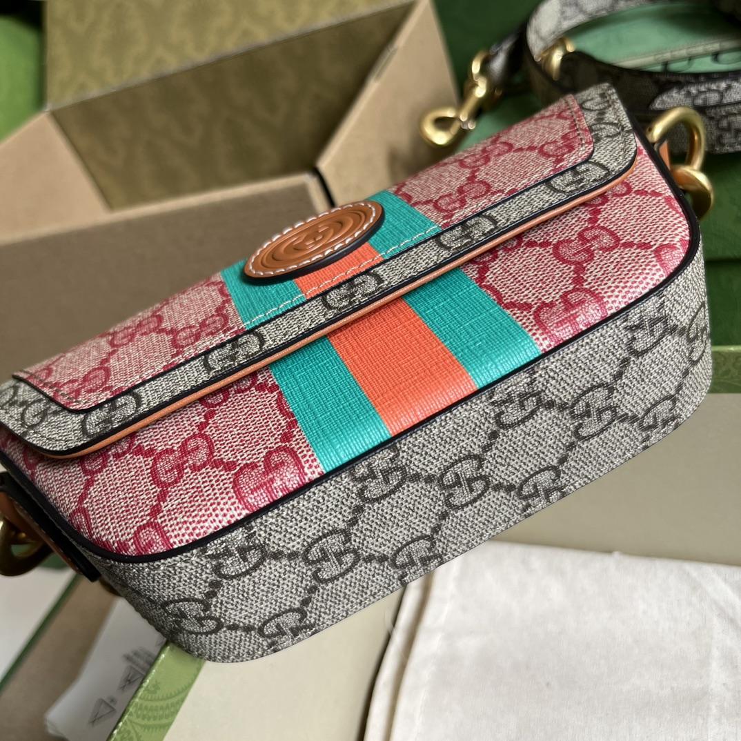 Gucci GG Top Handle Mini Bag With Web(13-18*10-4.5cm) - PerfectKickZ