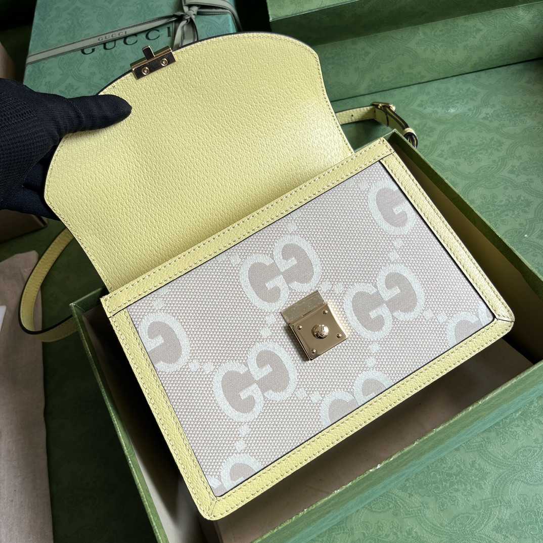Gucci Ophidia Jumbo GG Top Handle Bag(25-17.5-7cm) - PerfectKickZ