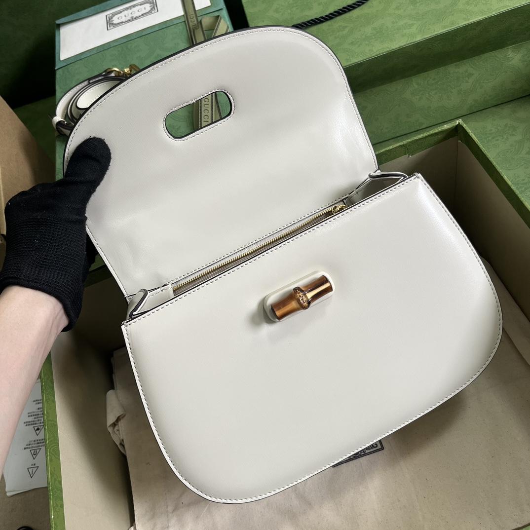 Gucci Bamboo 1947 Medium Bag(26-17-9cm) - PerfectKickZ