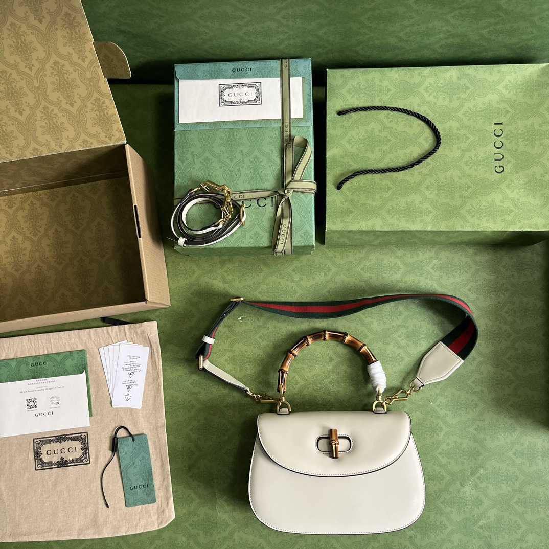 Gucci Bamboo 1947 Medium Bag(26-17-9cm) - PerfectKickZ
