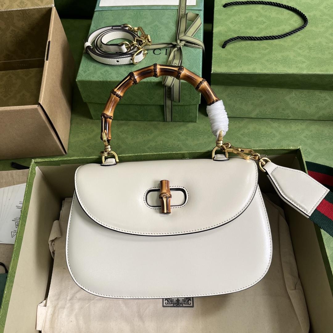 Gucci Bamboo 1947 Medium Bag(26-17-9cm) - PerfectKickZ
