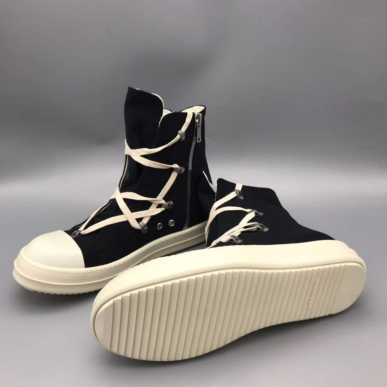 Rick Owens Drkshdw Black Hexagon Sneakers - PerfectKickZ
