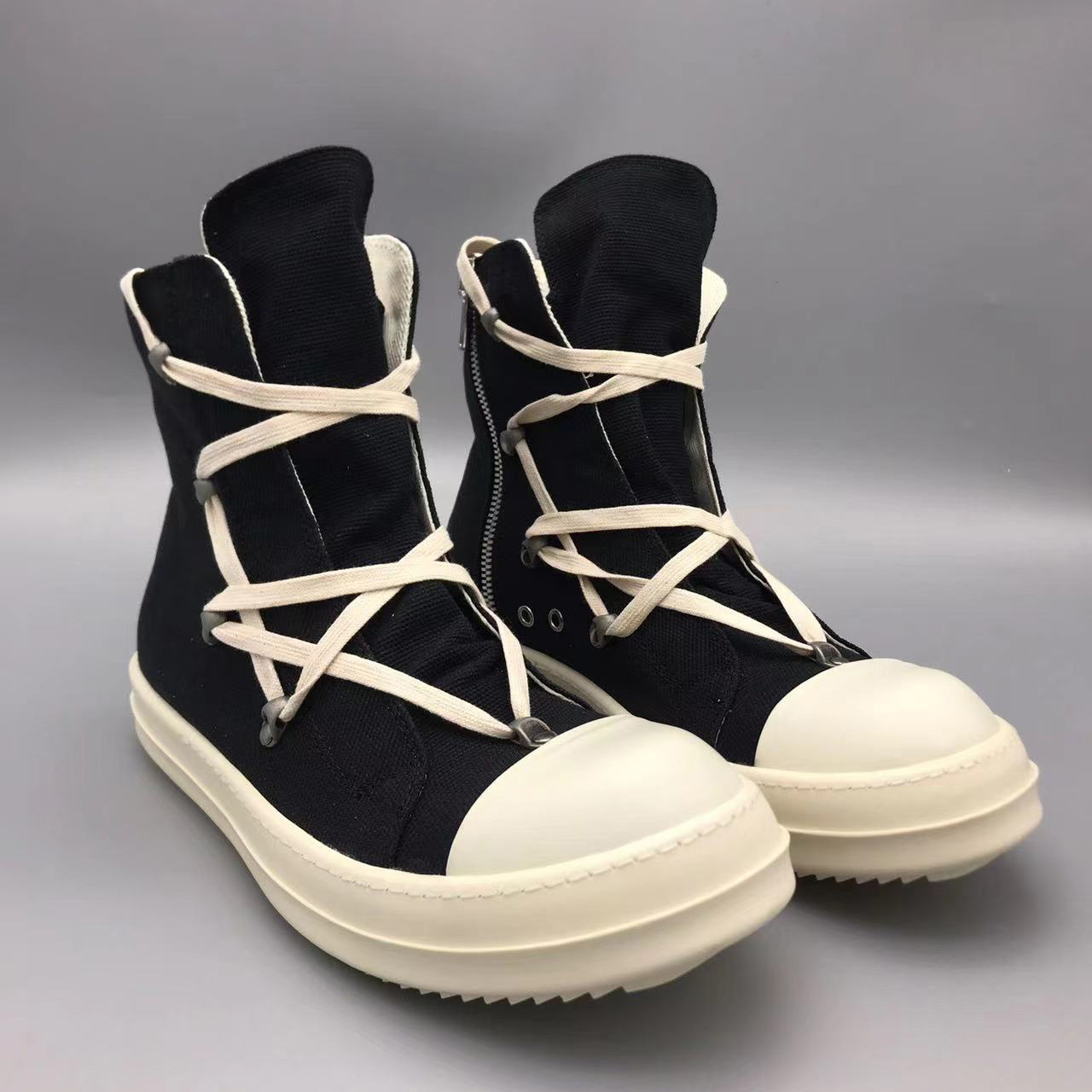 Rick Owens Drkshdw Black Hexagon Sneakers - PerfectKickZ