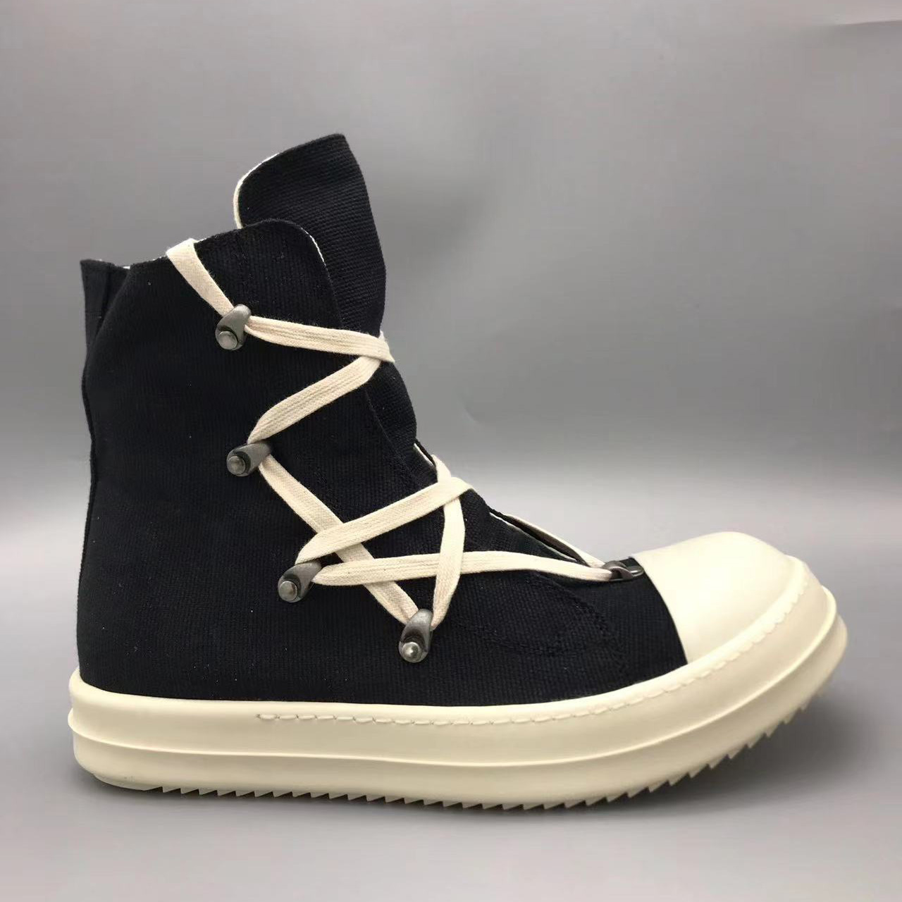 Rick Owens Drkshdw Black Hexagon Sneakers - PerfectKickZ