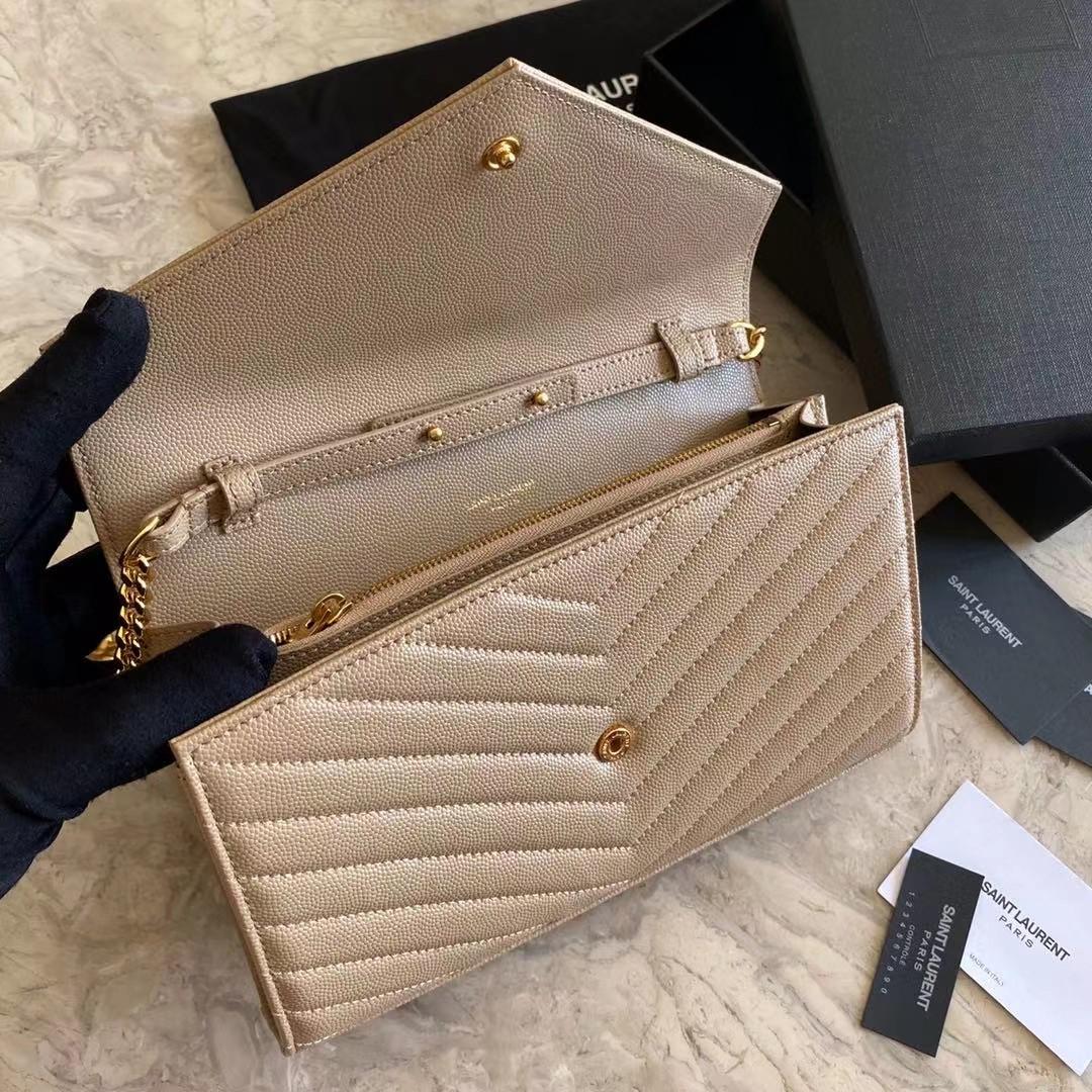 Saint Laurent Leather Shoulder Bag(22-14-4cm) - PerfectKickZ