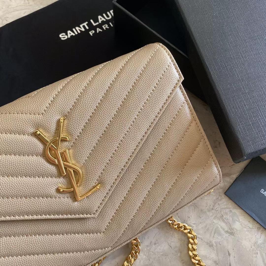 Saint Laurent Leather Shoulder Bag(22-14-4cm) - 