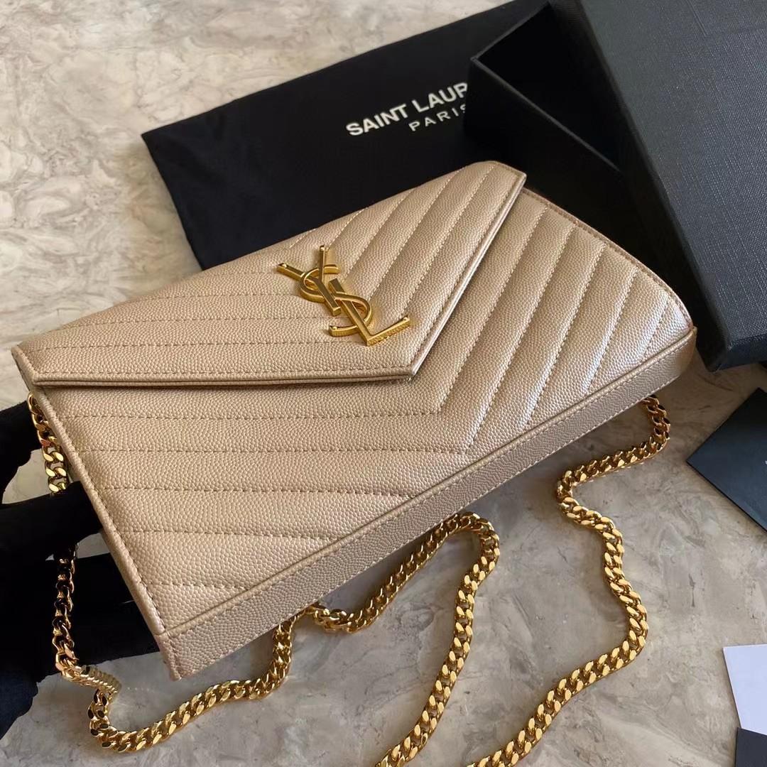 Saint Laurent Leather Shoulder Bag(22-14-4cm) - 