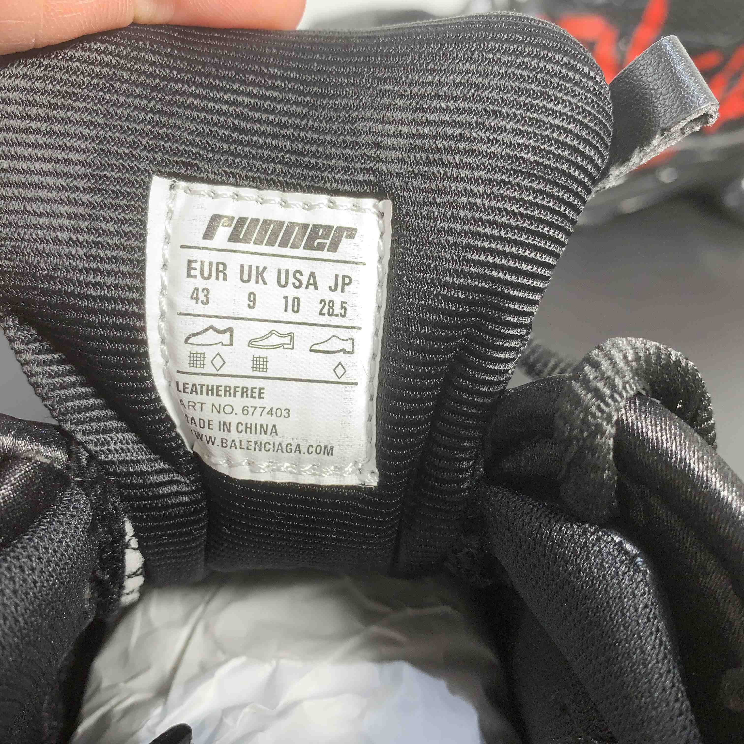 Balenciaga Runner Graffiti Sneaker In Black - PerfectKickZ
