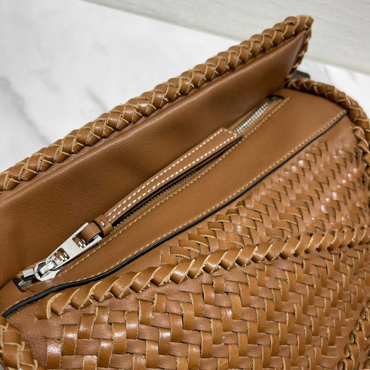 Loewe Women's Brown Puzzle Woven Small Bag(24*16.5*10cm) - PerfectKickZ