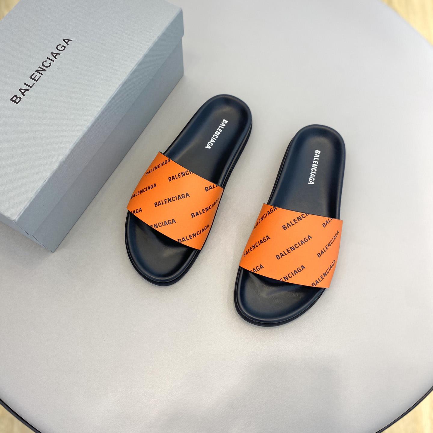 Balenciaga Logo Slide Sandal  - PerfectKickZ