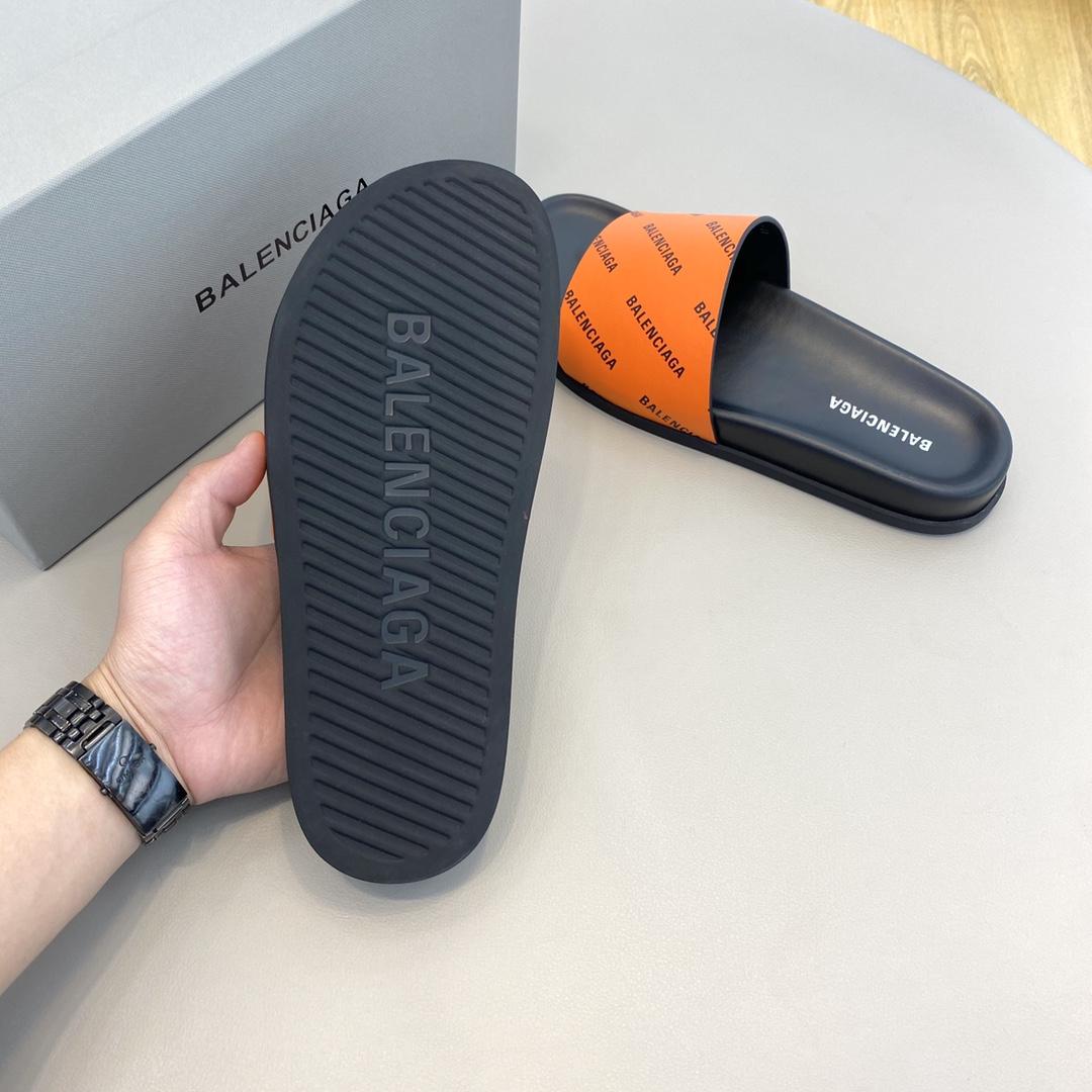 Balenciaga Logo Slide Sandal  - PerfectKickZ