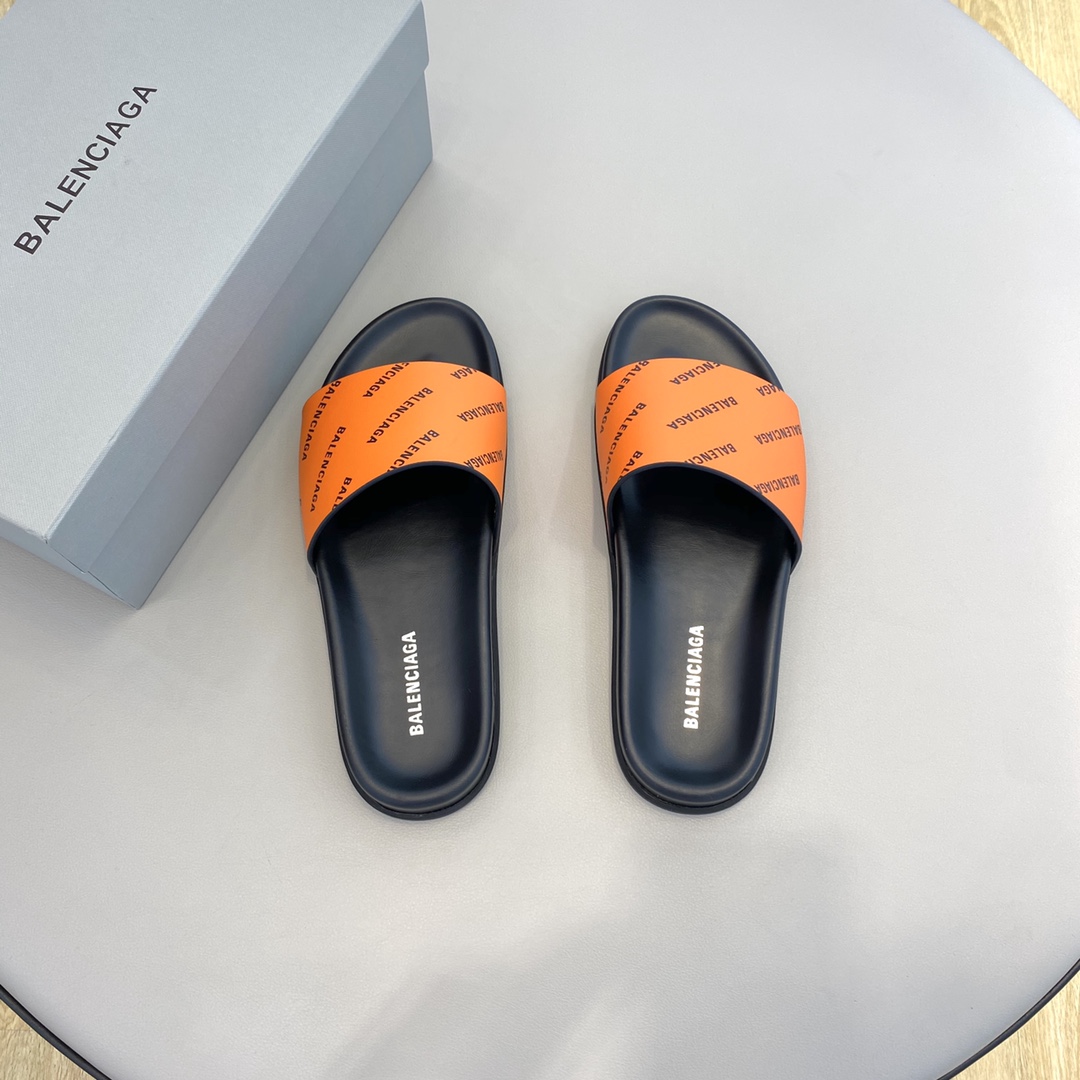 Balenciaga Logo Slide Sandal  - PerfectKickZ