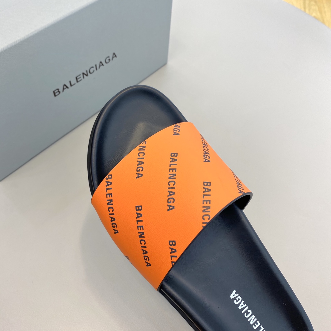 Balenciaga Logo Slide Sandal  - PerfectKickZ