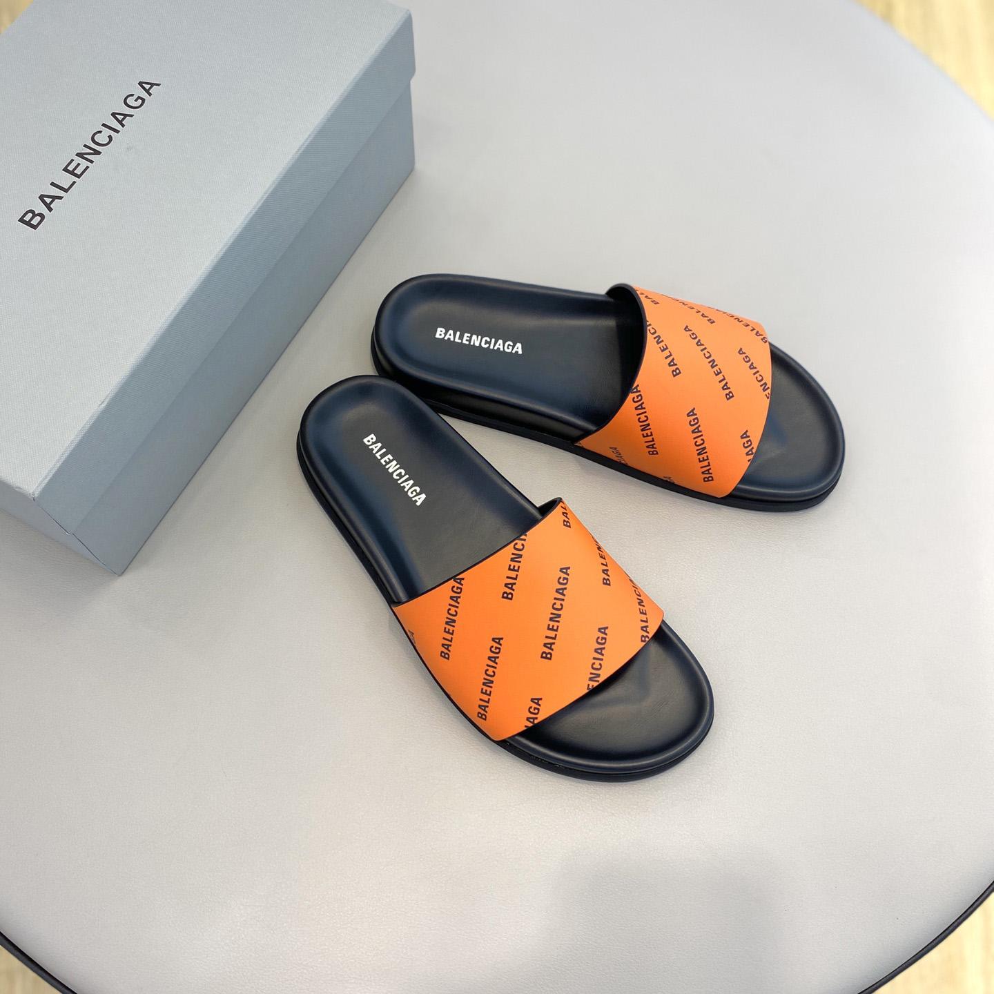 Balenciaga Logo Slide Sandal  - PerfectKickZ