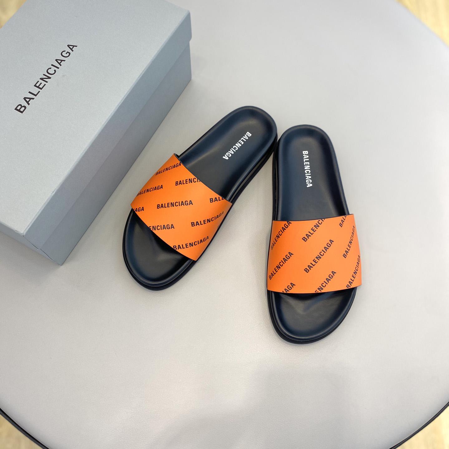 Balenciaga Logo Slide Sandal  - PerfectKickZ