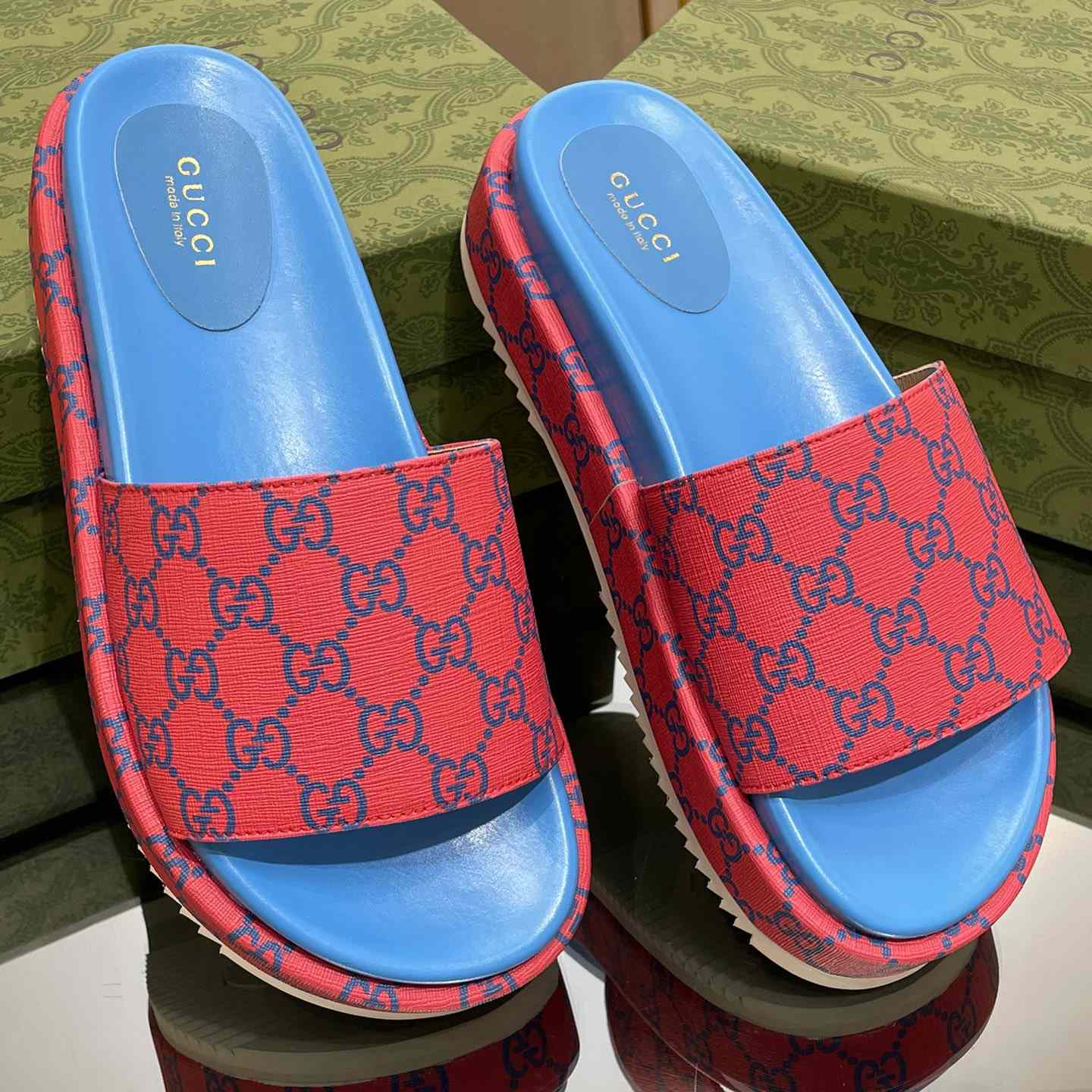 Gucci Women's Platform Slide Sandal - PerfectKickZ