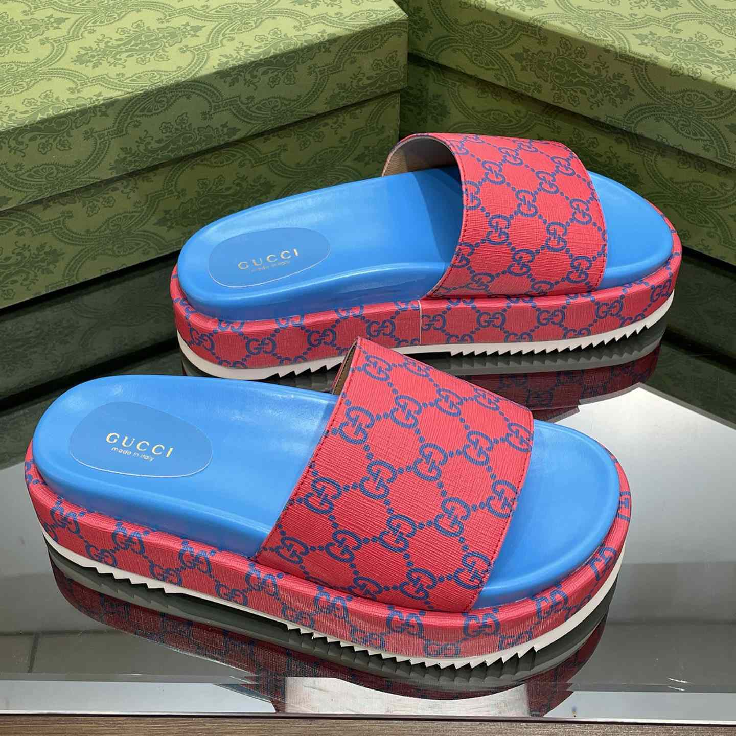 Gucci Women's Platform Slide Sandal - PerfectKickZ
