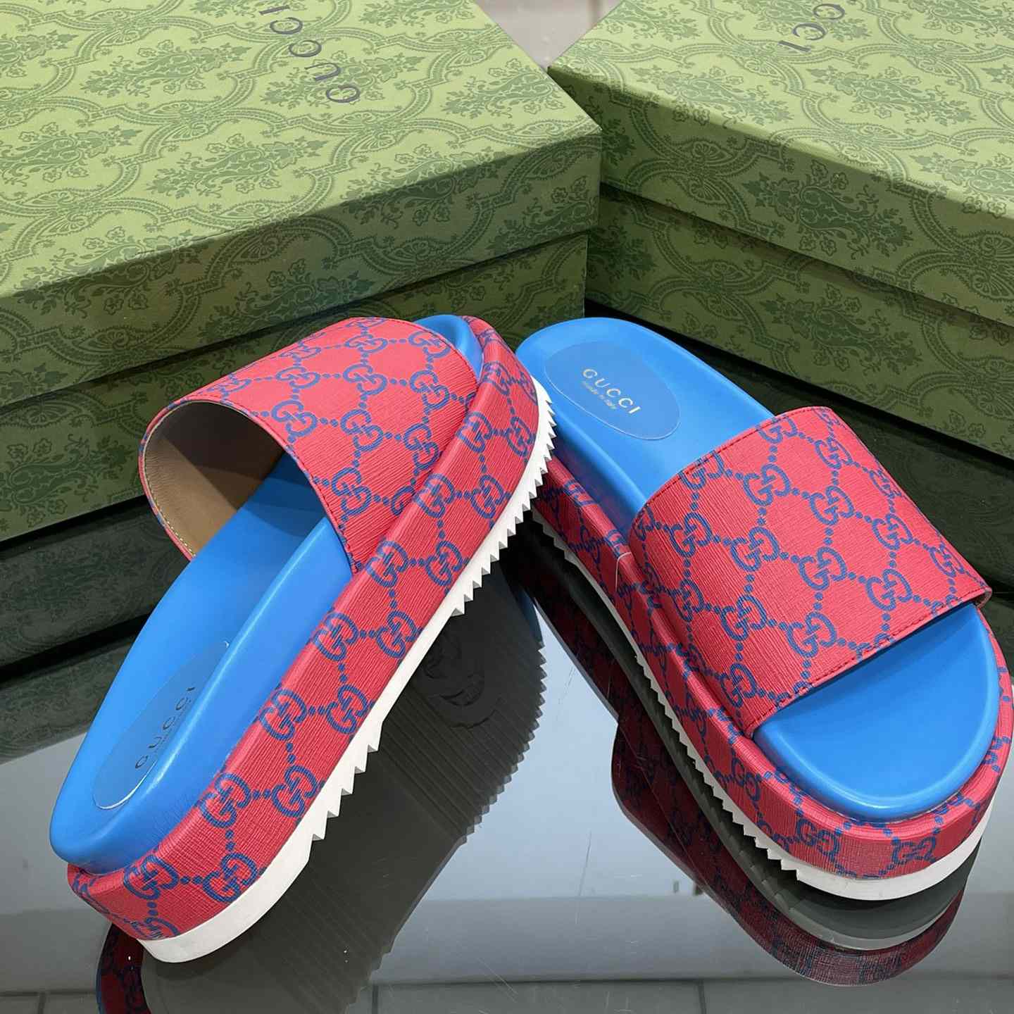 Gucci Women's Platform Slide Sandal - PerfectKickZ