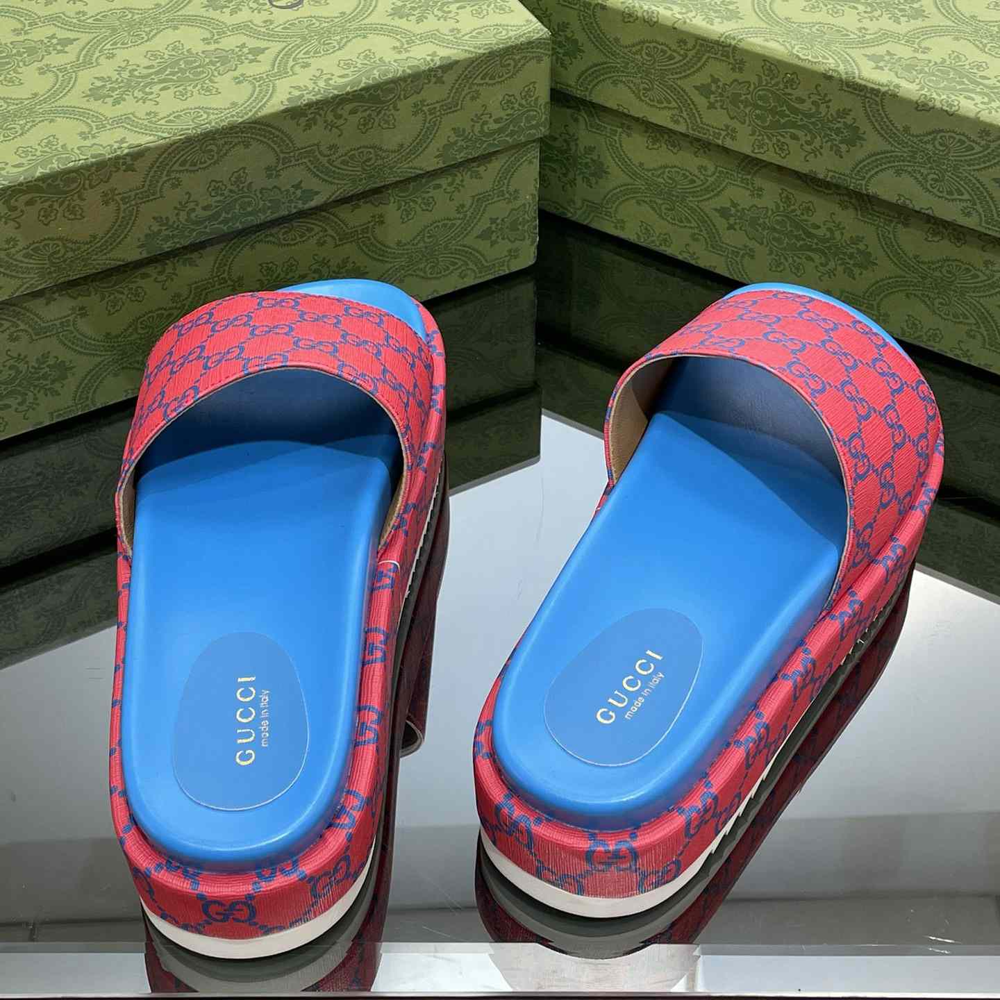 Gucci Women's Platform Slide Sandal - PerfectKickZ