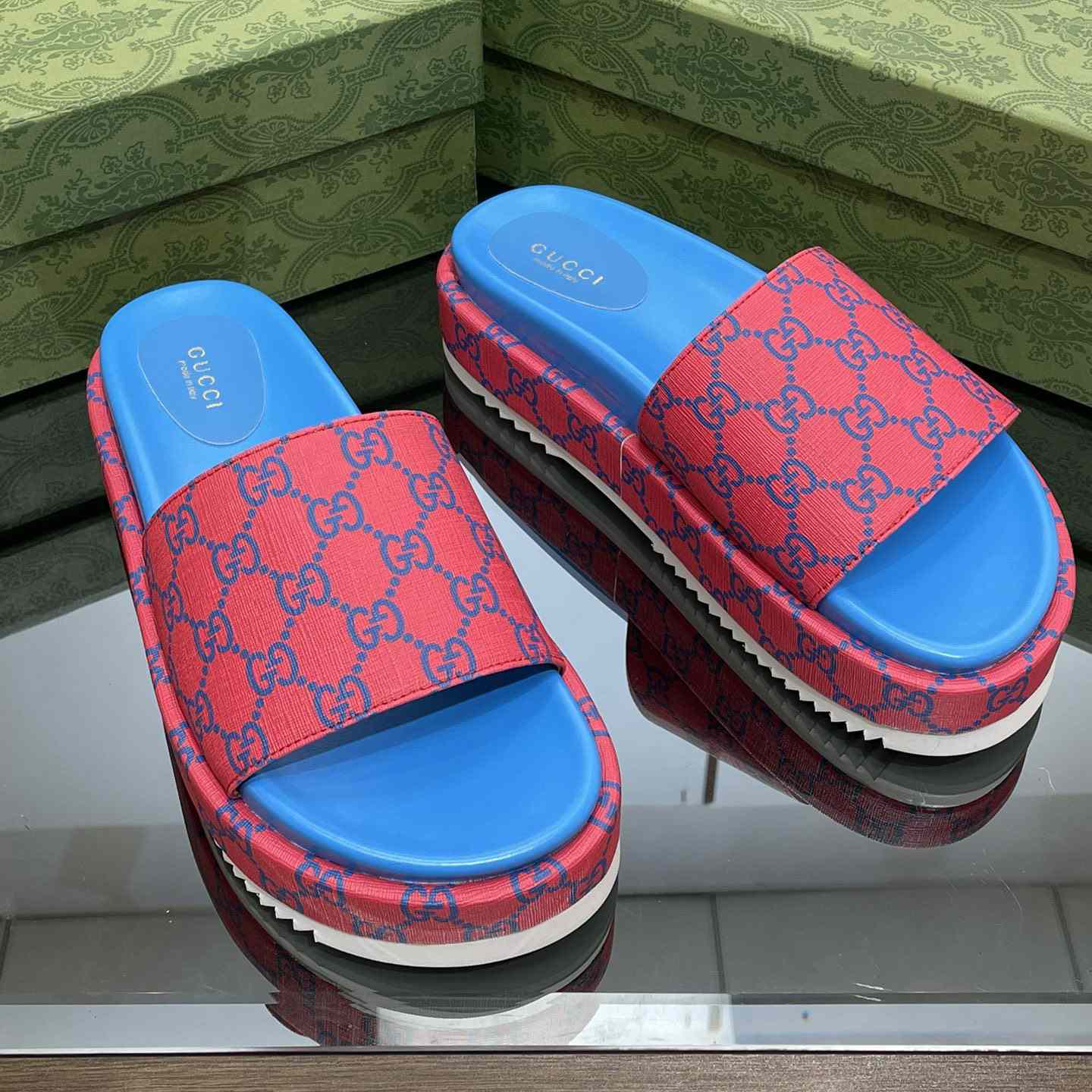 Gucci Women's Platform Slide Sandal - PerfectKickZ