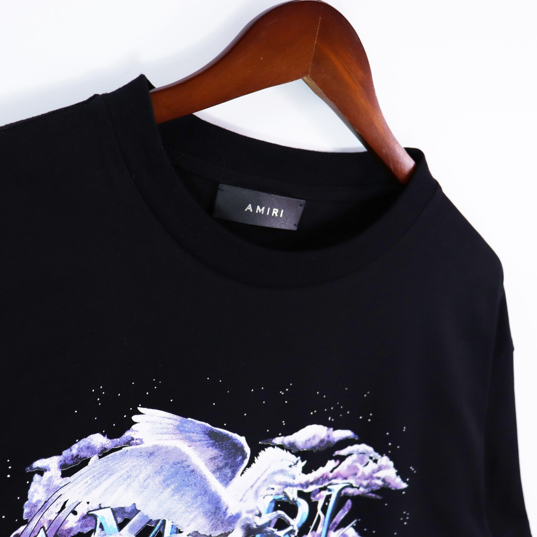Amiri Pegasus Script Logo Tee - 