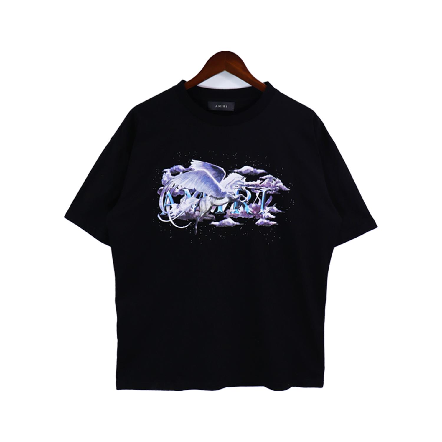 Amiri Pegasus Script Logo Tee - 