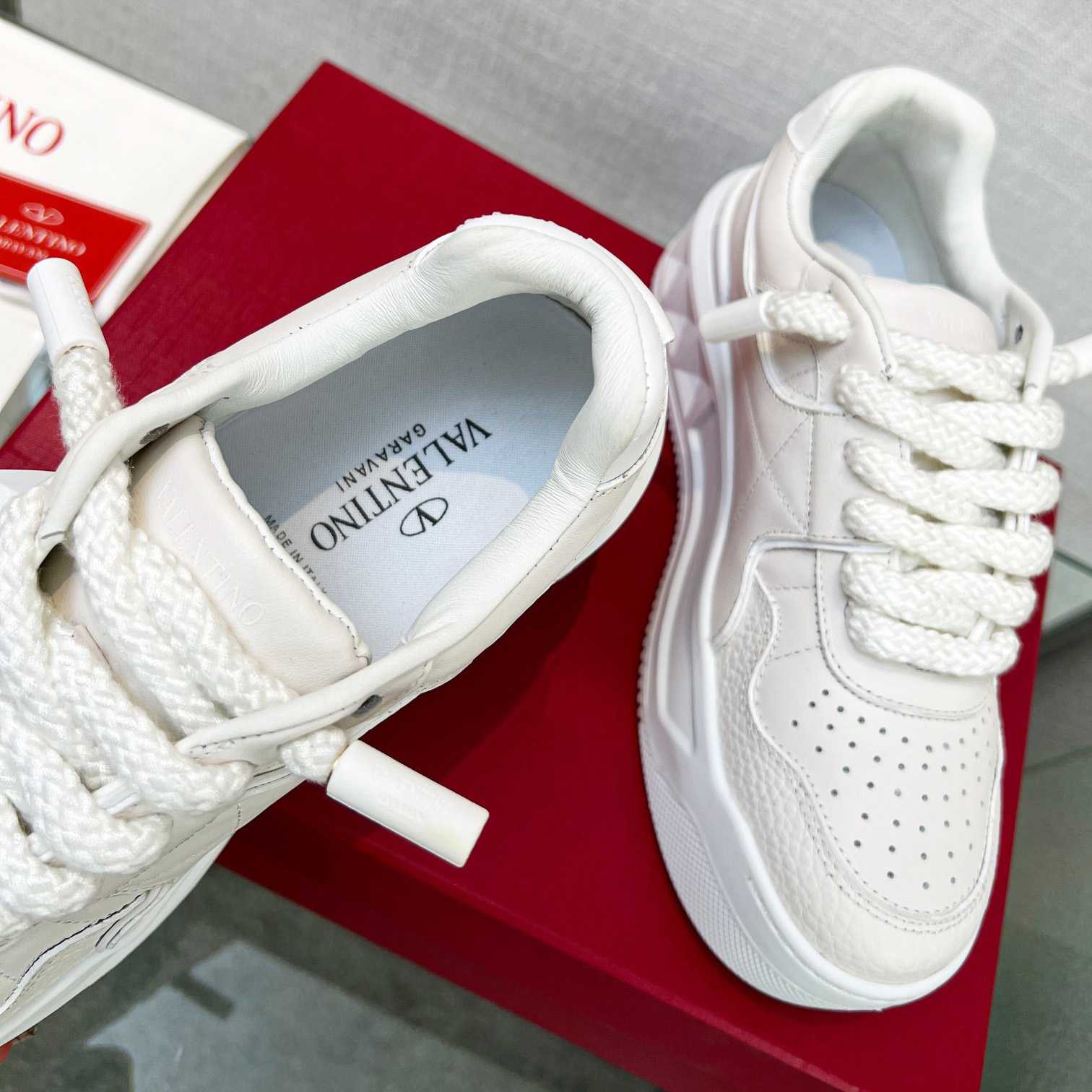 Valenti One Stud XL Nappa Leather Low-Top Sneaker - PerfectKickZ