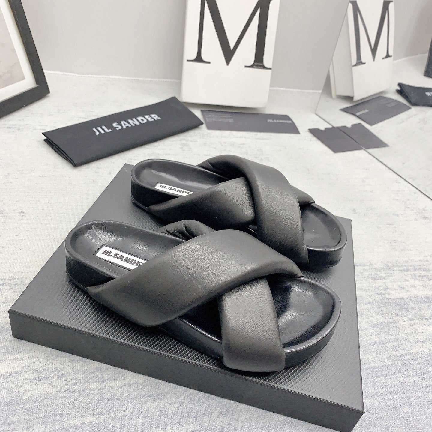 JIl Sander Padded Slides - PerfectKickZ