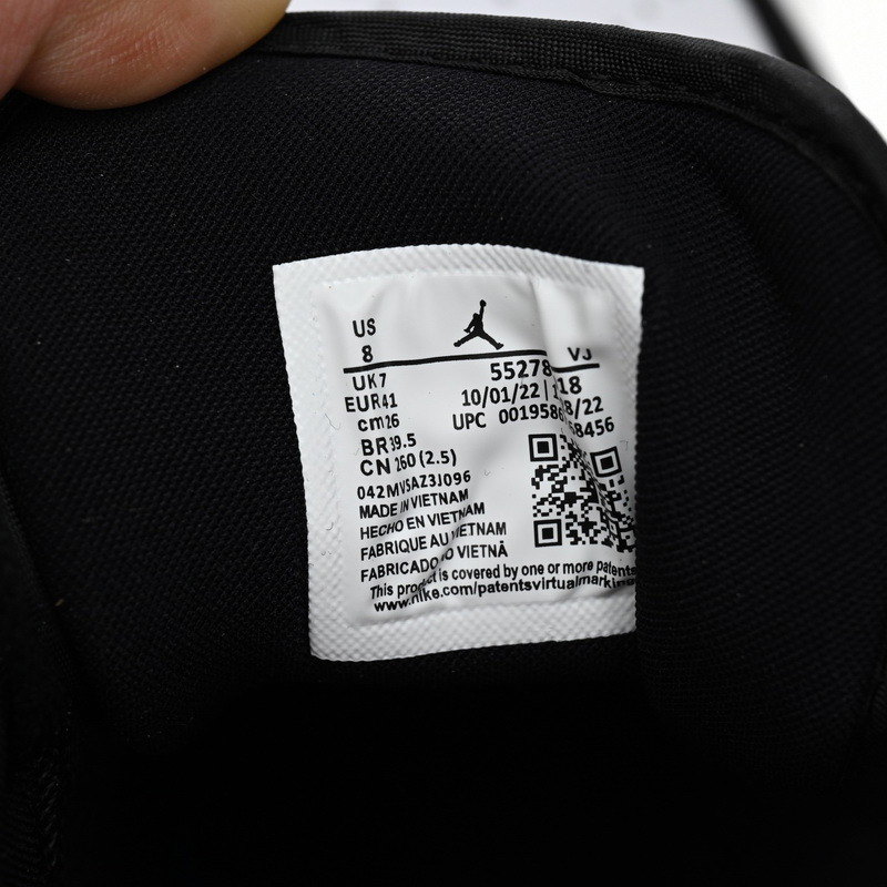 Air Jordan 1 Low Black and White Gray Sneaker    552780-018 - PerfectKickZ