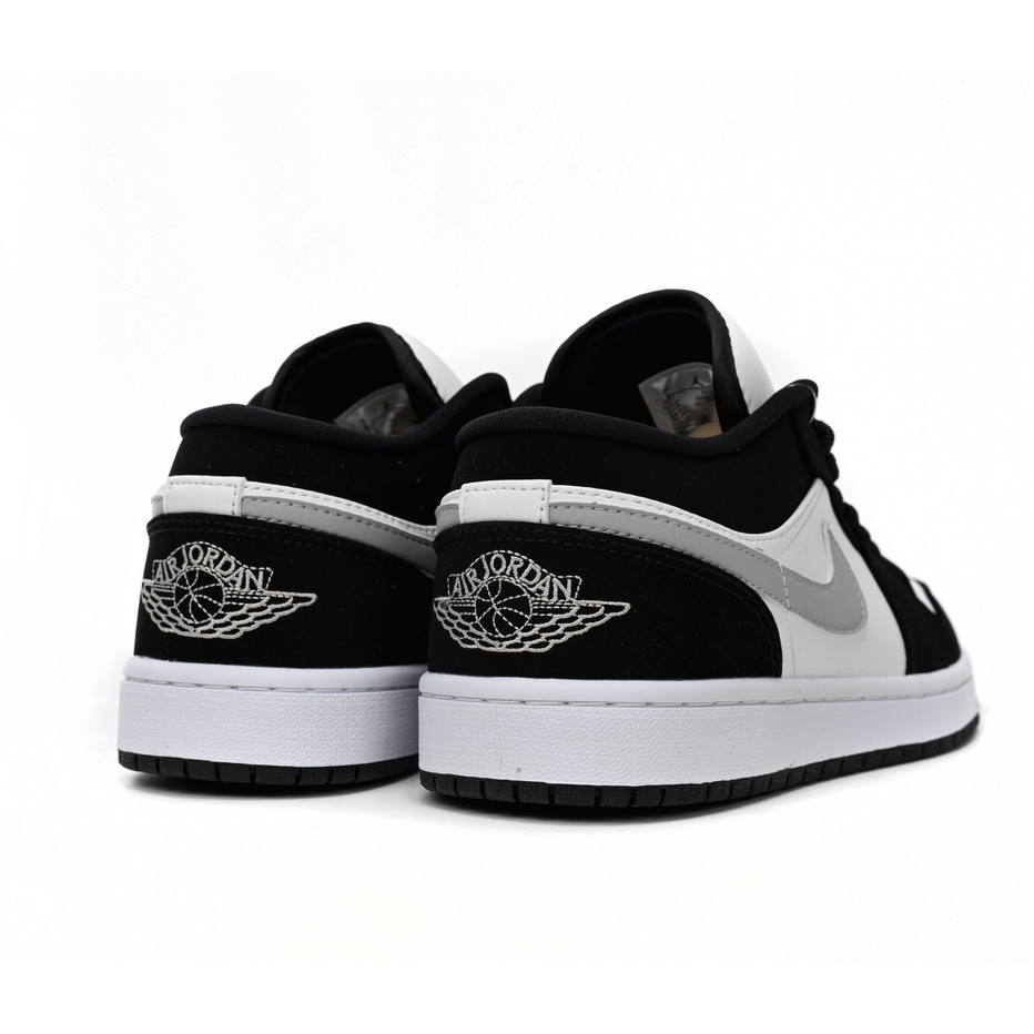 Air Jordan 1 Low Black and White Gray Sneaker    552780-018 - PerfectKickZ